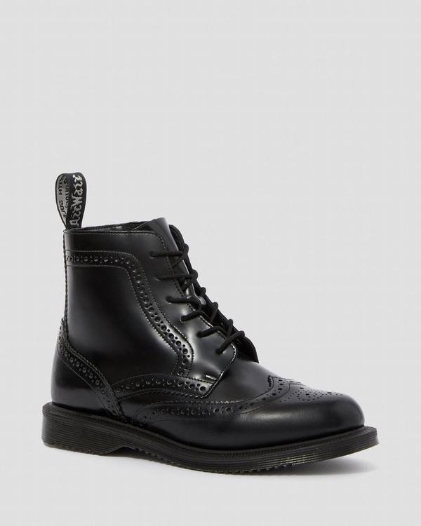 Dr Martens Dámské Kotníkové Boty Delphine Smooth Černé, CZ-459316